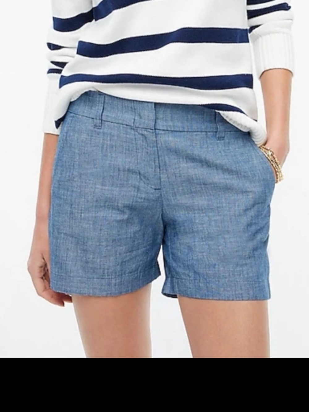 J. Crew Classic Chambray Shorts. Size: 6